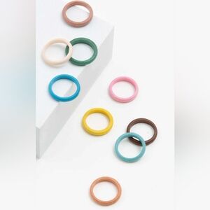 Noonday Cotton Candy Rings, set of 6, size 6